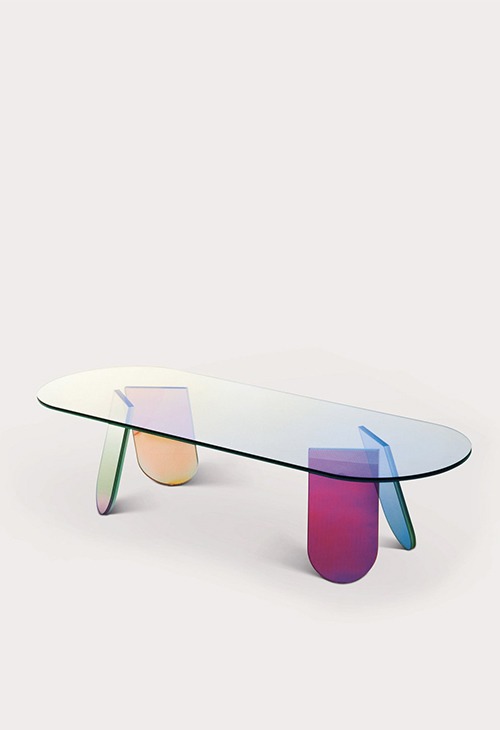 Table basse contemporaine shimmer par Patricia Arquiola