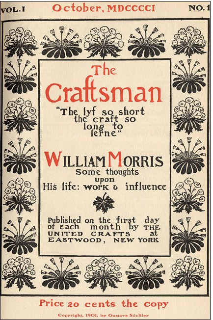 The craftsman magazine, édition numéro 1 par gustave stickley