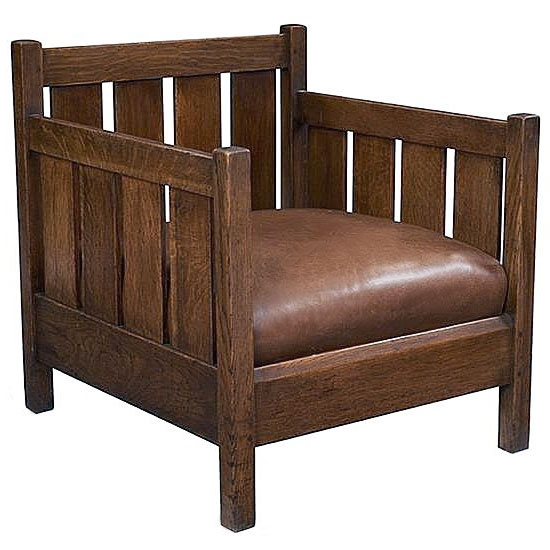 chaise cube gustav stickley