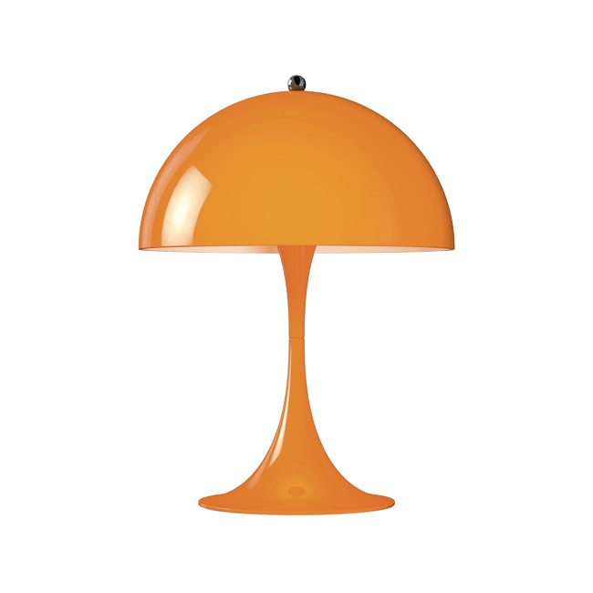 lampe vernon panthonella orange, du mouvement pop art