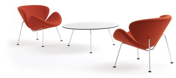 orange slice chair de pierre paulin