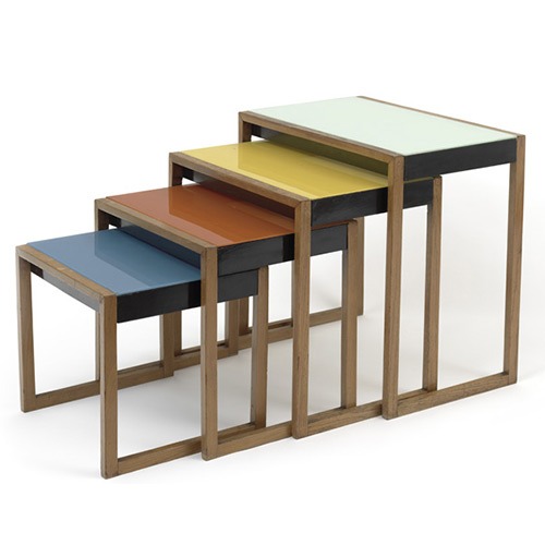 Les Bauhaus nesting tables de Josef Albers