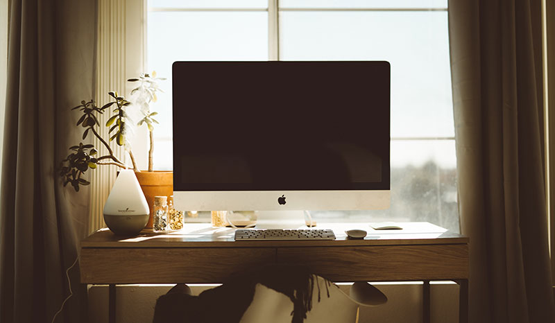 idée d'aménagement feng shui pour un bureau dans un petit espace