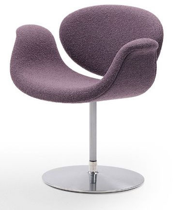 fauteuil little tulip violet parme de Pierre Paulin