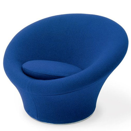 fauteuil Mushroom bleu du designer Pierre Paulin