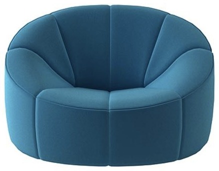 fauteuil pumpkin bleu de Pierre Paulin