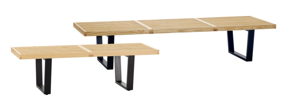 Platform bench nelson pour Vitra, ou banc DWR