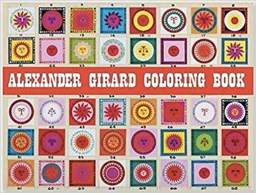 livre de coloriage design Alexander Girard Coloring Book