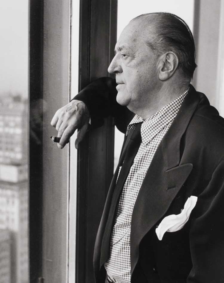 portrait de ludwig mies van der rohe